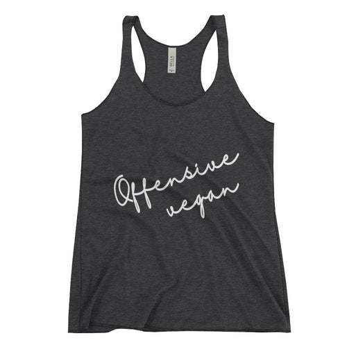 Offensive Vegan Women's Racerback Tank